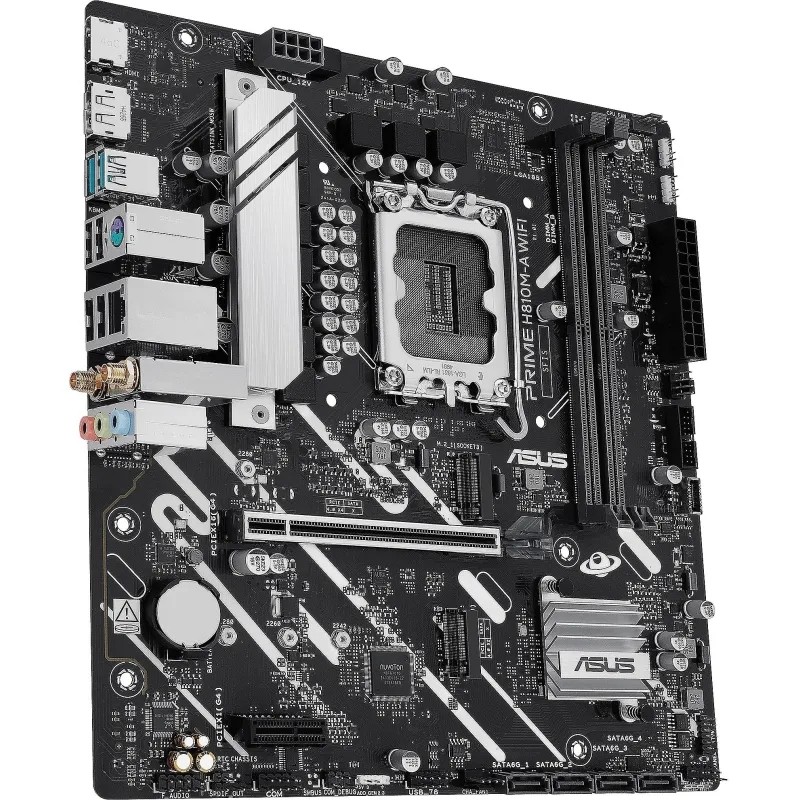 Материнская плата ASUS PRIME H810M-A WIFI, LGA1851, B810, 2xDDR5, mATX