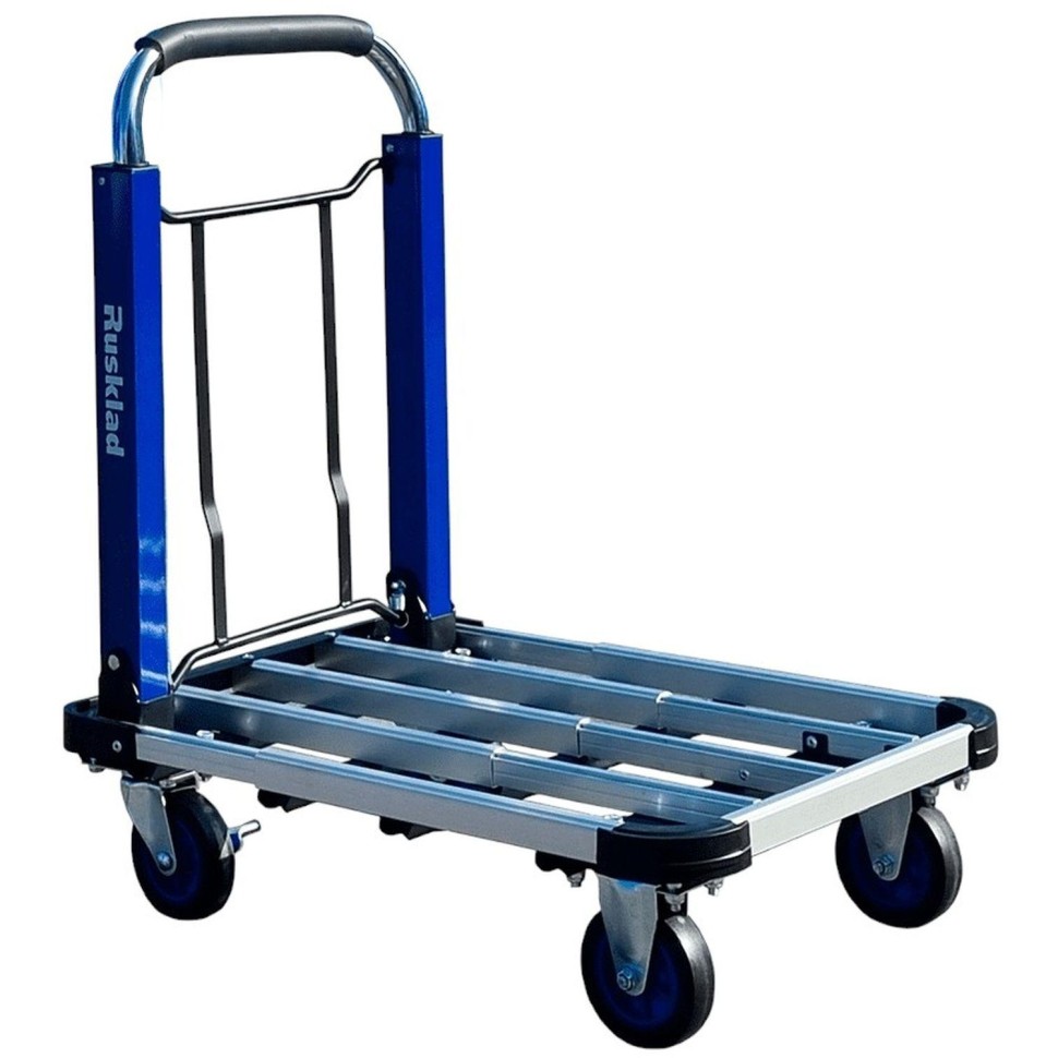 Тележка платформенная алюминевая складная ТП 150 В колёса d 125 мм