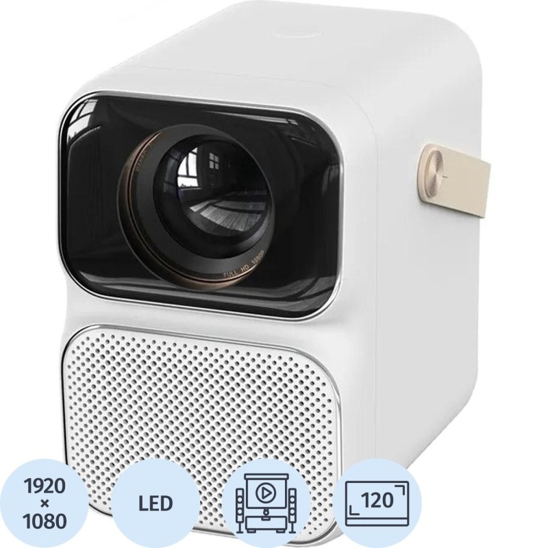 Проектор Wanbo T6 Max 2+16G, FHD, 550lm, автофокус, EU, белый
