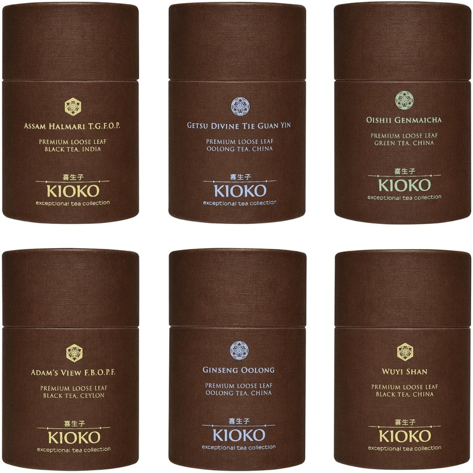 Чай Kioko Kaze Matsu Подар набор премиал чёрн, зелён лист чая 90г (6х15 г)