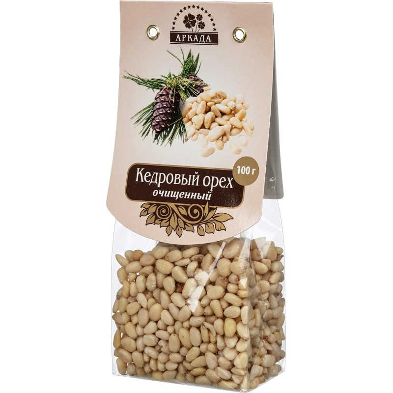 Кедровый орех Аркада очищенный, 100г