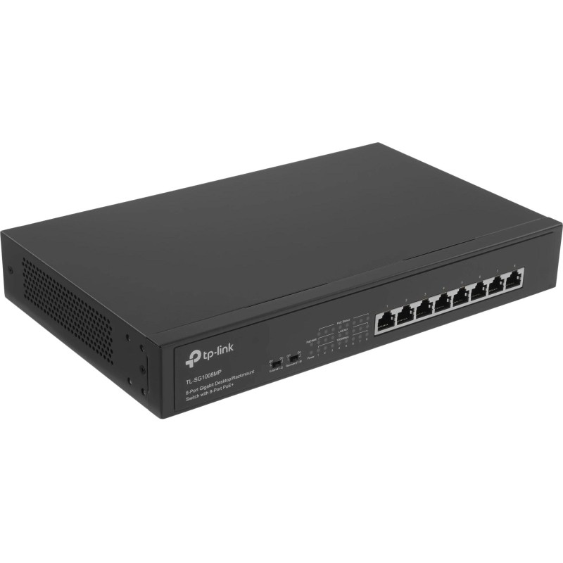 Коммутатор TP-Link TL-SG1008MP (L2) 8x1Гбит/с 8PoE+ 126W неуправляемый