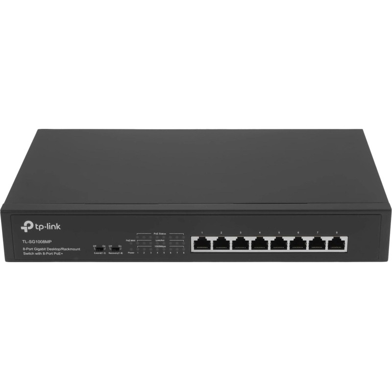 Коммутатор TP-Link TL-SG1008MP (L2) 8x1Гбит/с 8PoE+ 126W неуправляемый