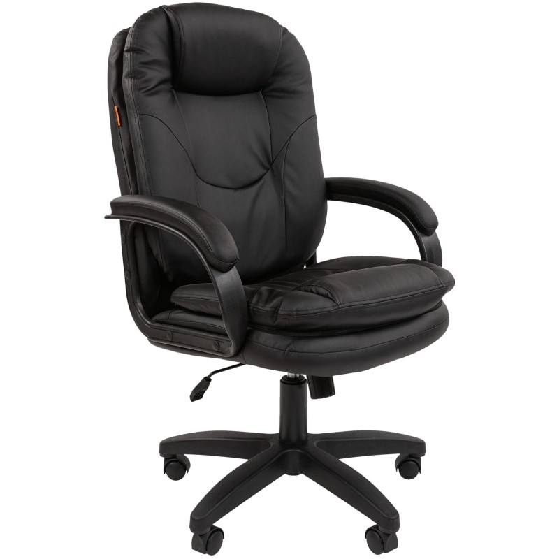Кресло VT_Chairman 668LT черный пластик, экопремиум черный N