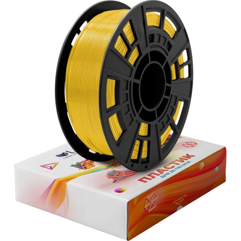 Катушка PLA+ пластик LIDER-3D Жёлтый