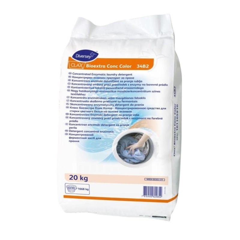 Профхим д/стирки порошок д/цв белья Diversey/Clax Bioextra Conc Color,20кг