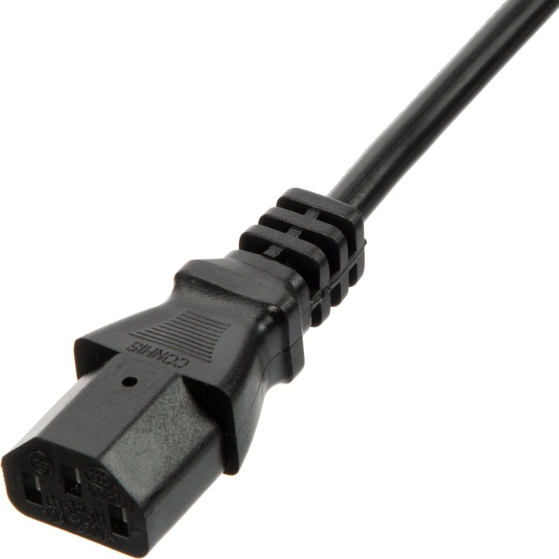 Кабель питания Euro-C13 (F), 10А, 0,75мм2, 1.8м, чер (OPC001)