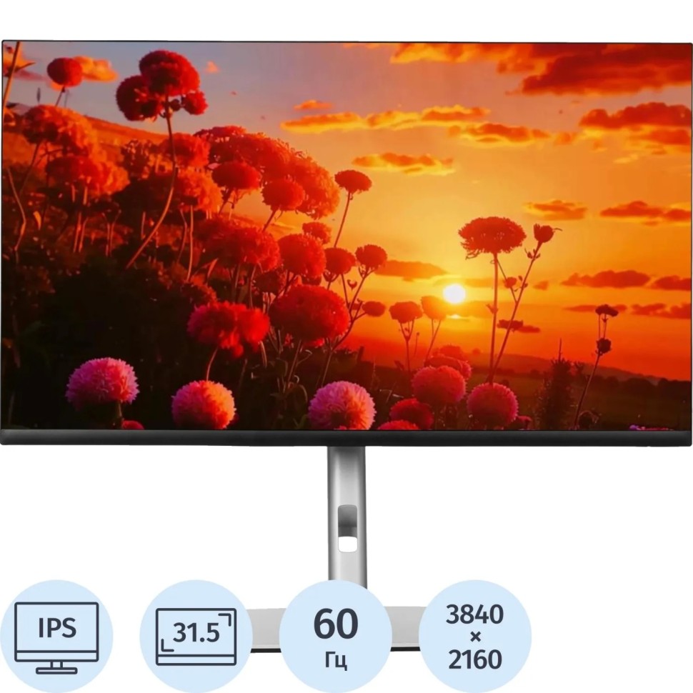 Монитор Dell 31.5 P3223QE IPS 300cd 3840x2160 60Hz DP HDMI USB-C RJ45 HAS