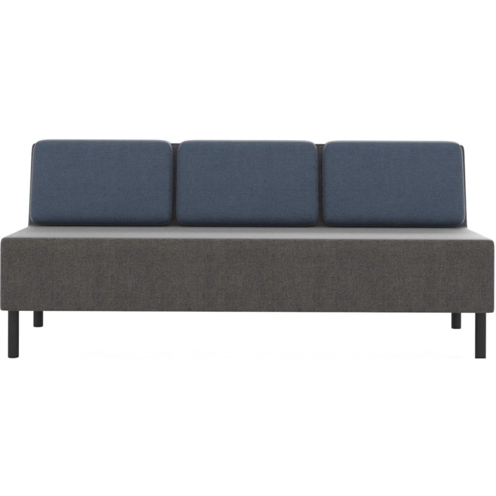 Модуль прямой ТF_М27 Select 3-М, ткань рогожка серый/синий Модуль прямой ТF_М27 Select 3-М, ткань рогожка серый/синий