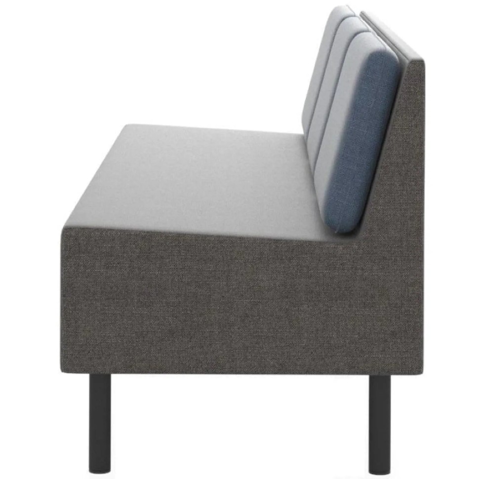 Модуль прямой ТF_М27 Select 3-М, ткань рогожка серый/синий Модуль прямой ТF_М27 Select 3-М, ткань рогожка серый/синий