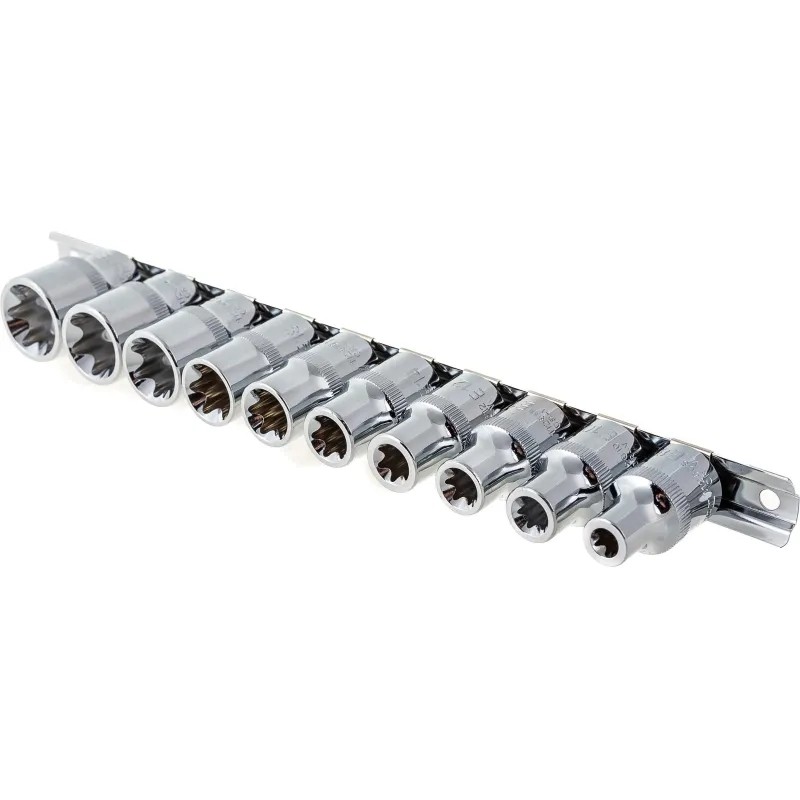 Набор головок торцевых 1/2DR,внешний TORX,E8-E24,10 предм.912610