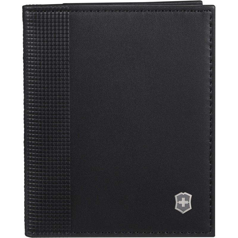 Визитница VICTORINOX Altius Alox с защ RFID,черн,натур кожа,9x1x10, 611578