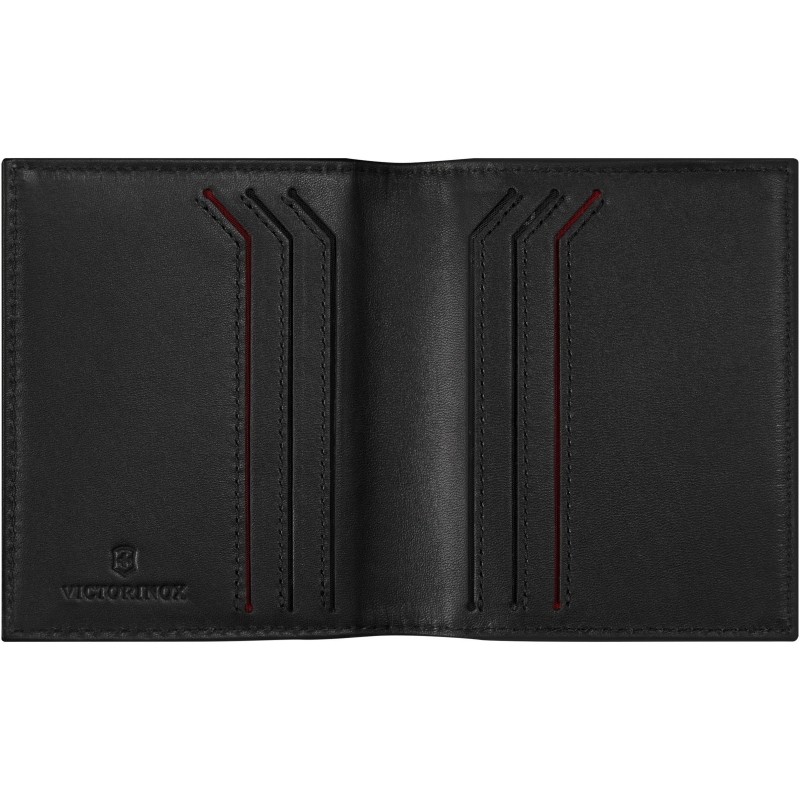 Визитница VICTORINOX Altius Alox с защ RFID,черн,натур кожа,9x1x10, 611578