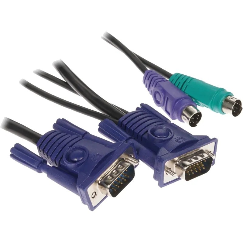 Кабель D-Link DKVM-CB/1.2M/B1A KVM VGA and 2xPS/2 for DKVM-4K/B, 1.2m