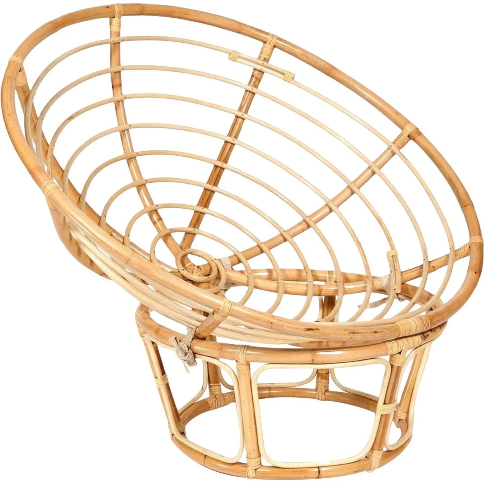 Кресло PAPASAN ECO P115-1/SP STD / c под, ремеш /, натур, флок Олива, 23