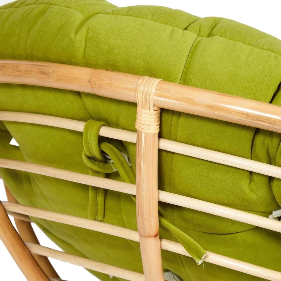 Кресло PAPASAN ECO P115-1/SP STD / c под, ремеш /, натур, флок Олива, 23