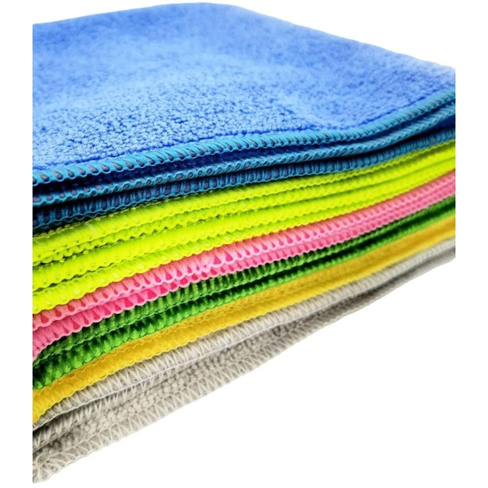 Салфетки хозяйственные из микрофибры 30х30см 3шт/уп