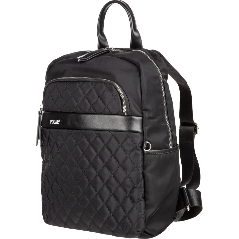 Рюкзак с отдел. д/ноутбука,с USB портом,женский,полиэстер,13л, Black, К9276