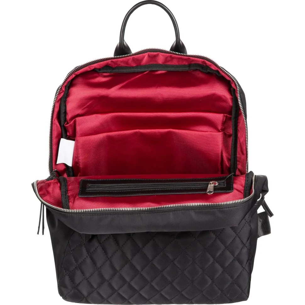 Рюкзак с отдел. д/ноутбука,с USB портом,женский,полиэстер,13л, Black, К9276