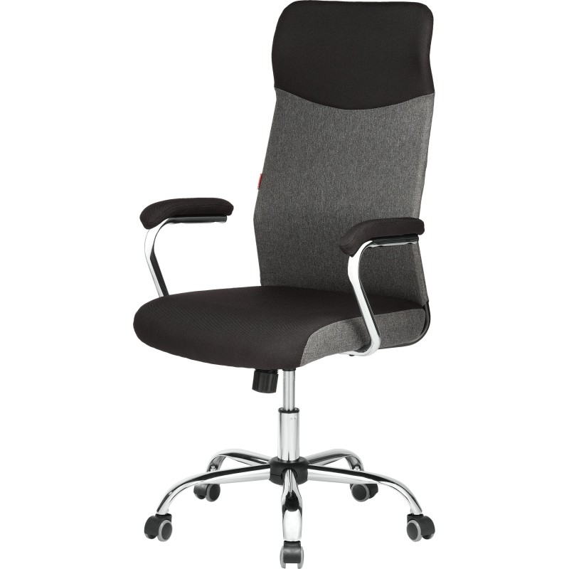 Кресло BN_Sp_EChair-590 TC ткань черный/серый, хром