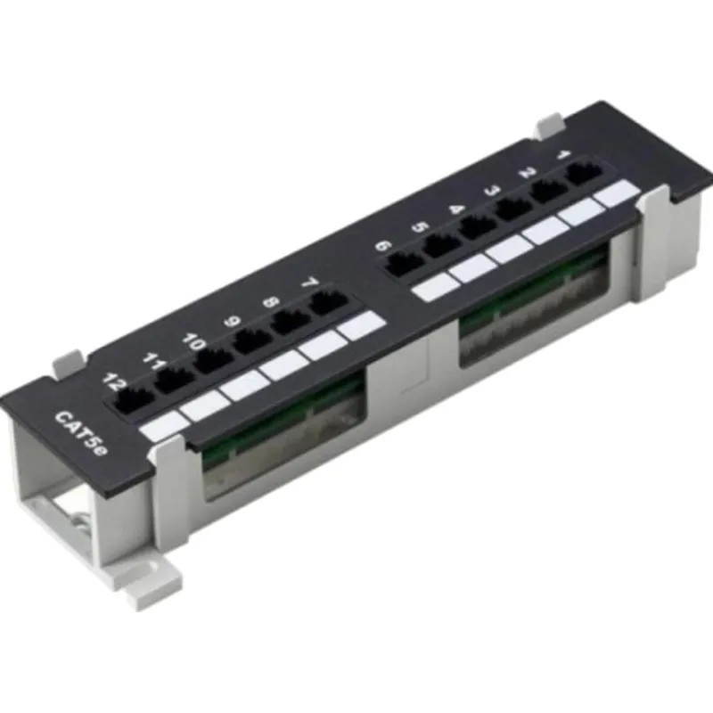 Патч-панель настенная NEOMAX NM-PP-WM12P-UC5E-D-111-BK