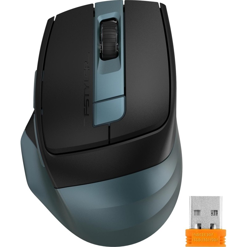 Мышь компьютерная A4Tech Fstyler FB35C зел/черн оптич(2400dpi) WLS(6but)