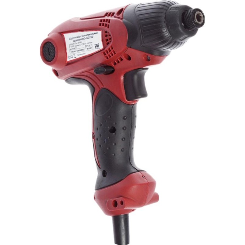 Шуруповерт сетевой ударный REDVERG 250Вт, 100Нм, шестигранник (RD-ISD250)