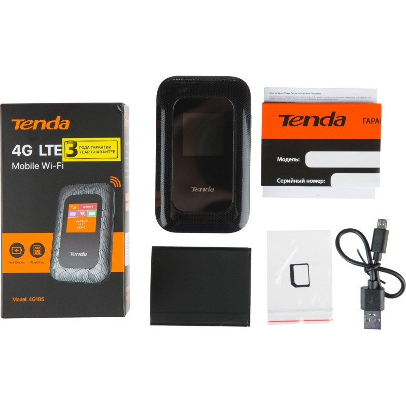 Маршрутизатор Tenda 4G185 3G, 4G, 150 Мбит/с