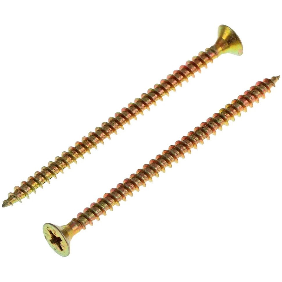 Саморезы универсальные  80х5,0 мм (100 шт/уп) желтые  Zitar (102266)