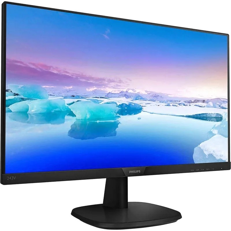 Монитор 23.8 PHILIPS 243V7QJABF/00(01)Black(243V7QJABF/00(01))/HDMI/DP/IPS