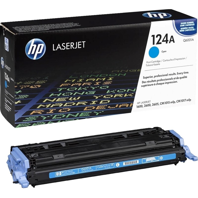 Картридж лазерный HP 124A Q6001A гол. для CLJ 1600/ 2600