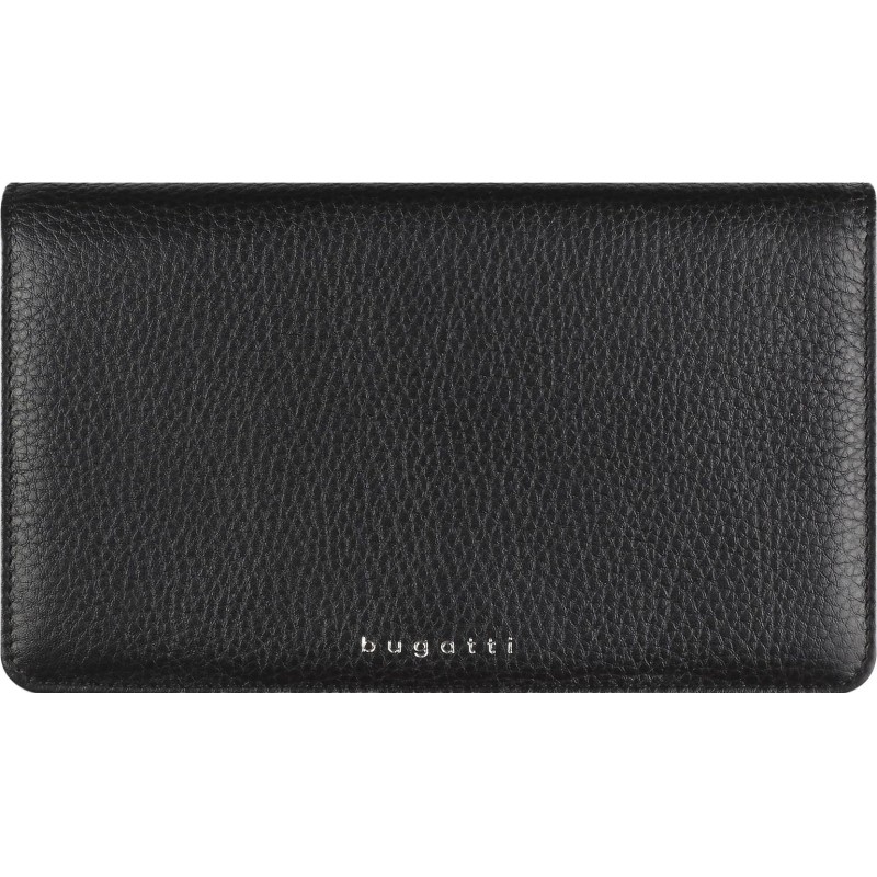 Кошелек жен BUGATTI Lady Top, черн,натур воловья кожа,19,5х2х11,2, 49610201