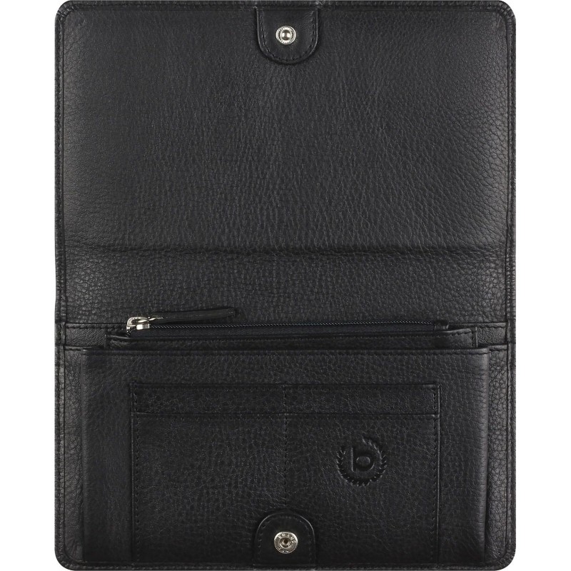 Кошелек жен BUGATTI Lady Top, черн,натур воловья кожа,19,5х2х11,2, 49610201