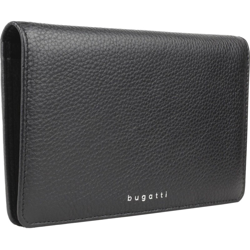 Кошелек жен BUGATTI Lady Top, черн,натур воловья кожа,19,5х2х11,2, 49610201