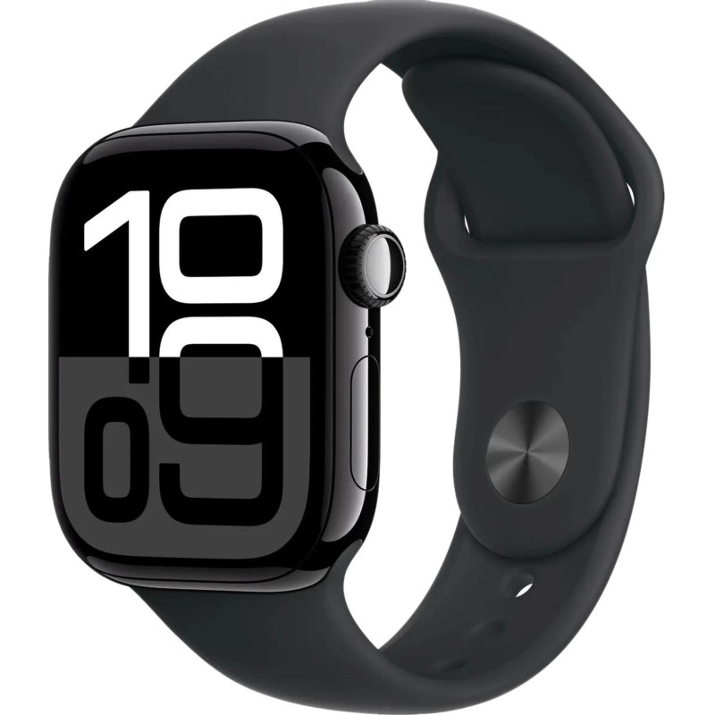 Смарт-часы Apple Watch Series 10 A2986 42мм OLED черный (MWWE3LW/A)