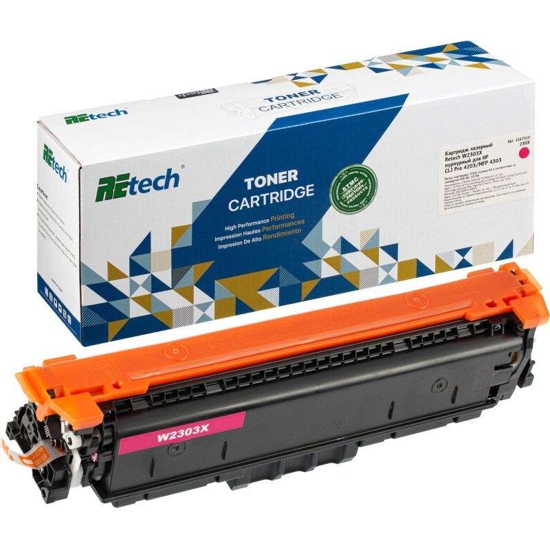 Картридж лазерный Retech W2303X пур. для HP CLJ Pro 4203/MFP 4303