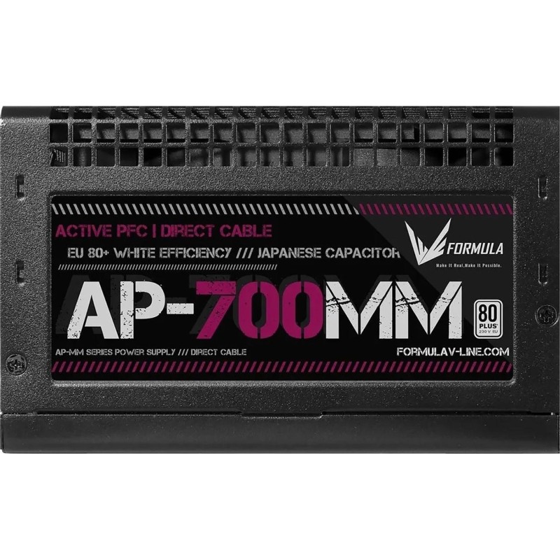 Блок питания Formula (AP-700ММ)ATX 80+(20+4pin)APFC 120/fan 6xSATA RTL бел