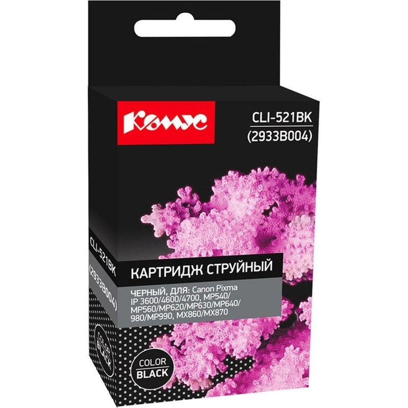 Картридж струйный Комус CLI-521BK (2933B004) чер. для Canon