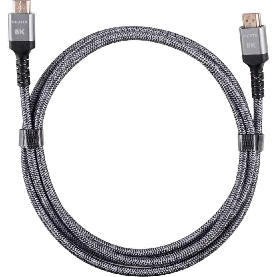 Кабель HDMI 19M/M,ver. 2.1 8KX60Hz (Econom) оплетка 2m iOpen &lt;ACG859A-2.0