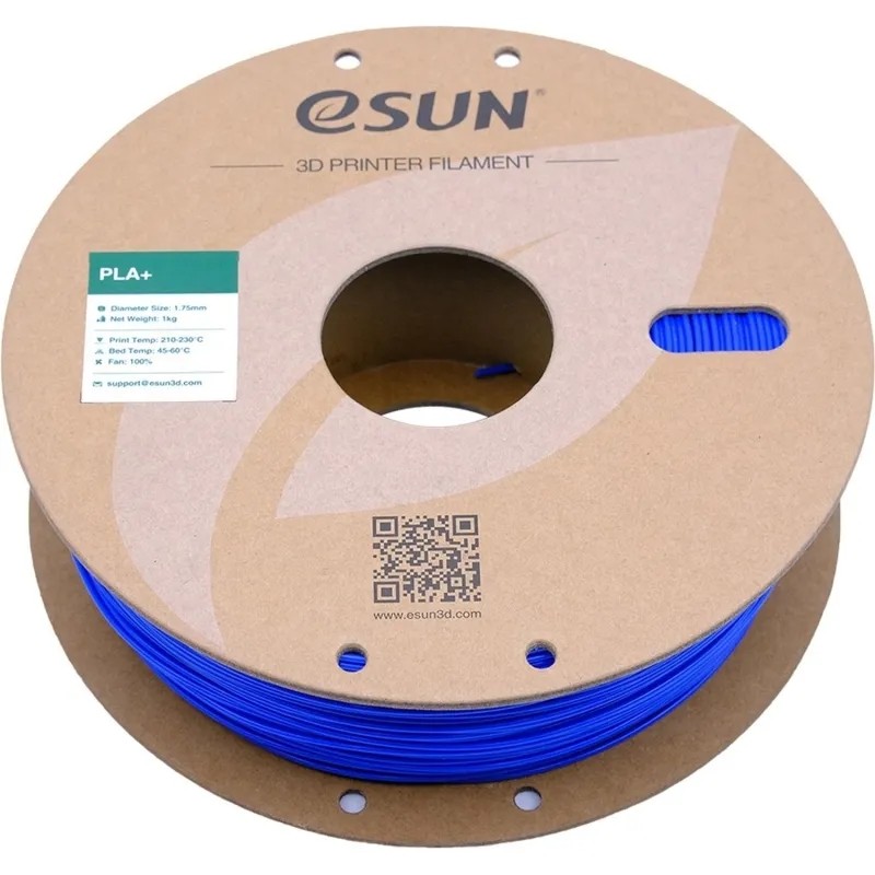 Катушка PLA+ пластика ESUN 1.75 мм 1кг., синяя (PLA+175U1)