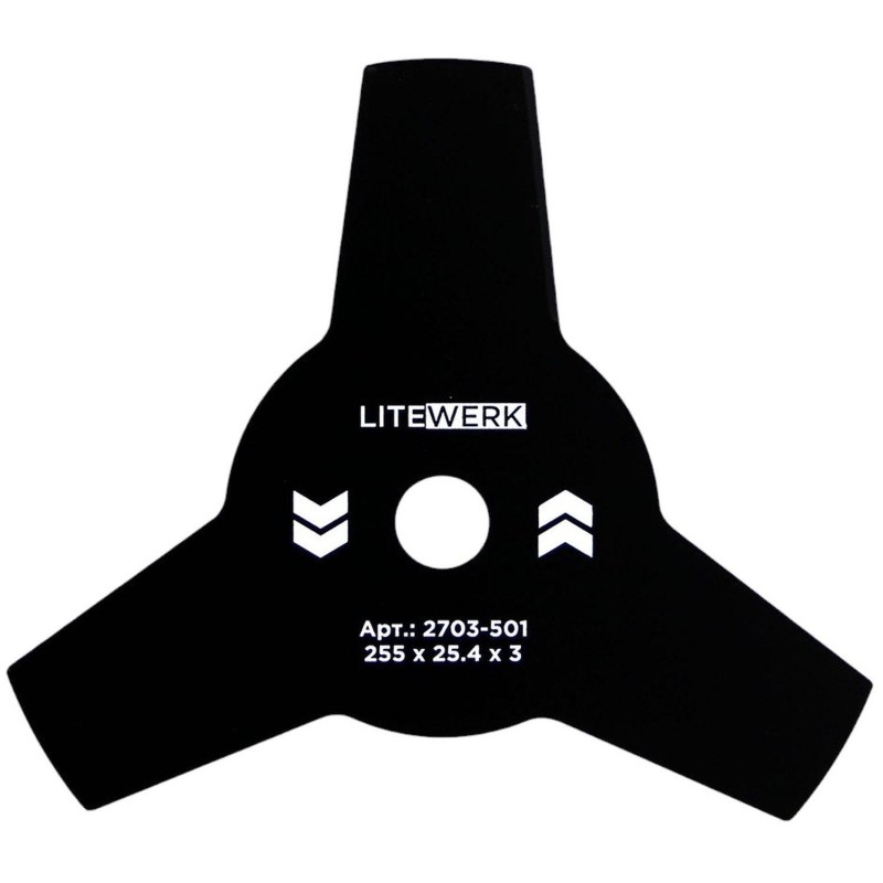 Диск для триммера 3х лопастной LiteWerk 255х25.4х3 (2703-501)
