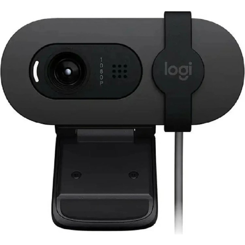 Веб-камера Logitech HD Brio 100 черн.2Mpix 1920x1080 USB-A,микр(960-001587)