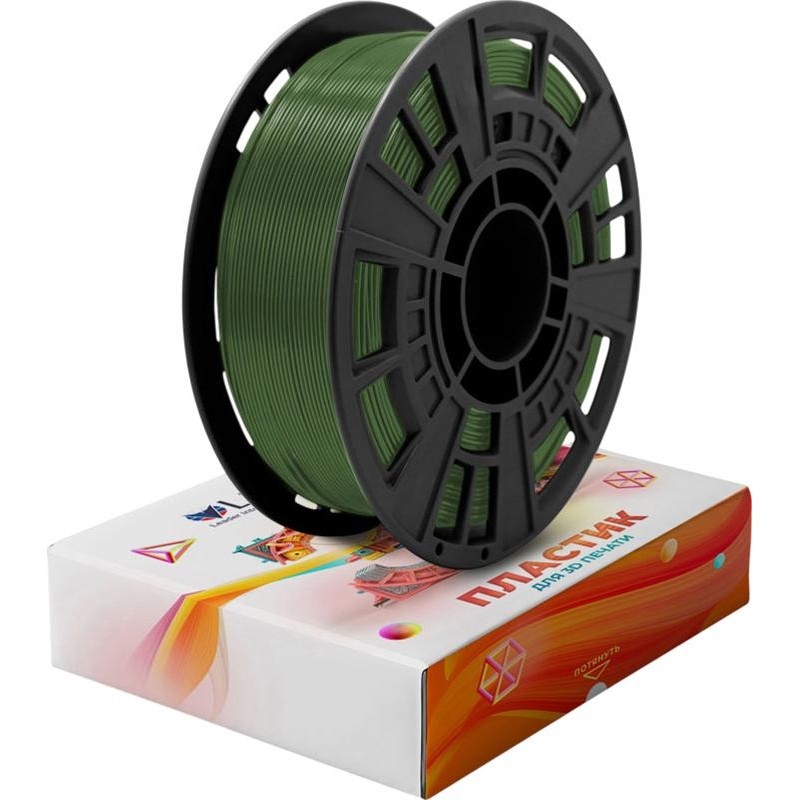 Катушка PLA+ пластик LIDER-3D Хаки