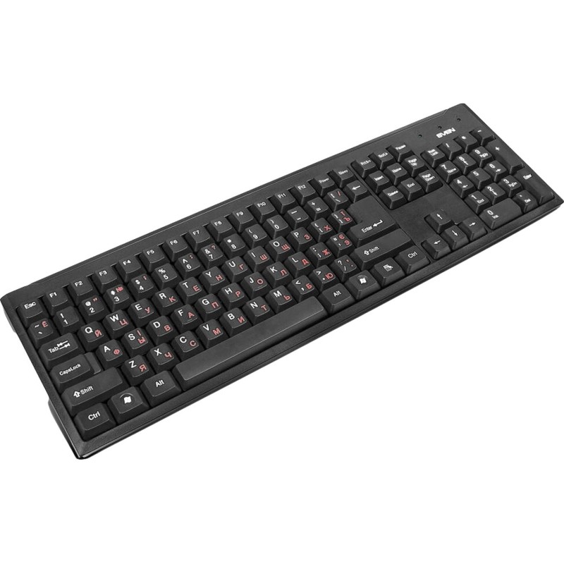 Клавиатура Sven Standard 303 Power USB+PS/2 черная 104 кл. (SV-03100303PU)
