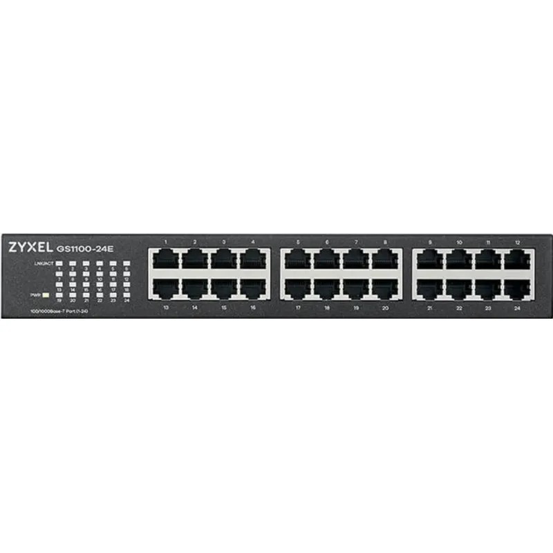 Коммутатор Zyxel (GS1100-24E-EU0103F) 24xGE, rack 19