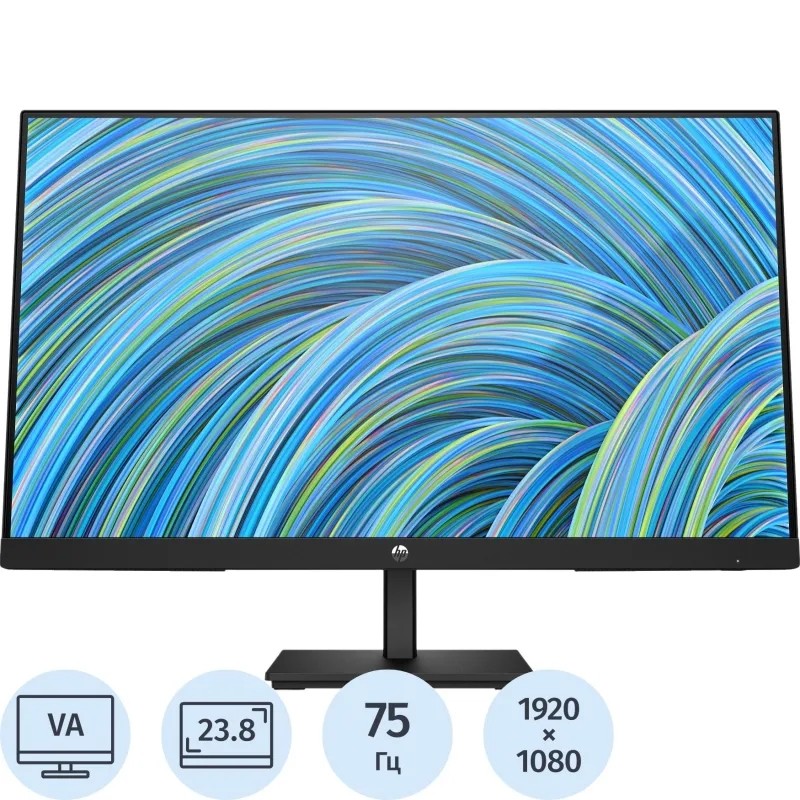 Монитор HP 24 Value Line V24V G5 VA 16:9 HDMI 250cd 75Hz VGA FHD (65P62E9)