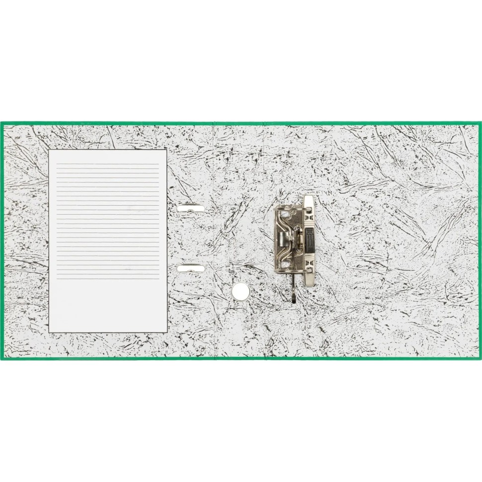 Папка-регистратор 75мм Attache А4, зеленая, РР/бумага без мет. уголка