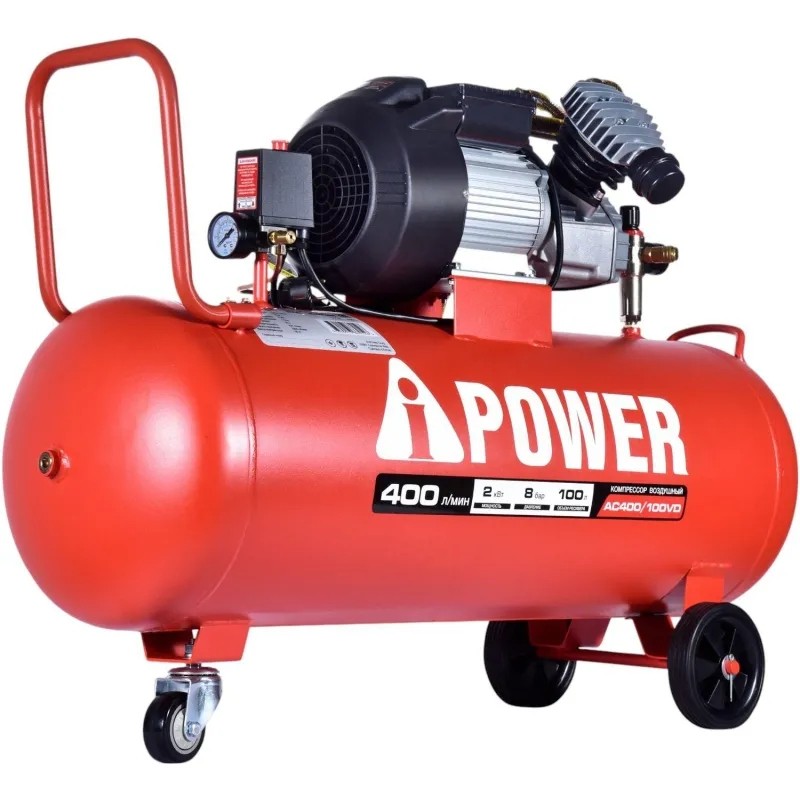 Компрессор поршневой масляный A-iPower AC400/100VD (50106)