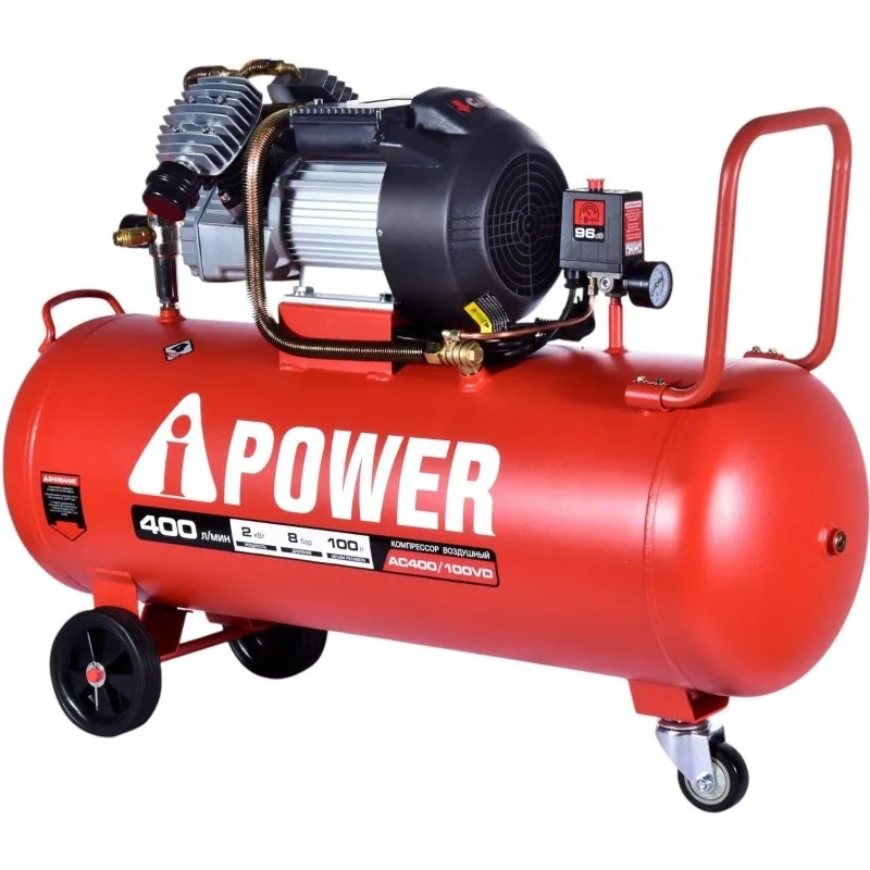 Компрессор поршневой масляный A-iPower AC400/100VD (50106)