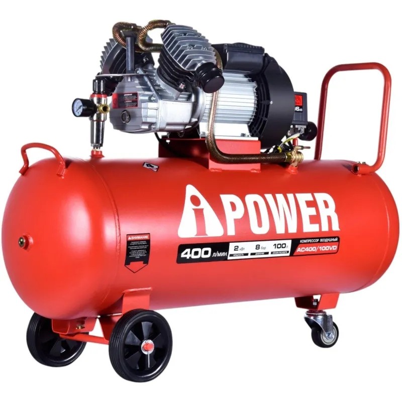 Компрессор поршневой масляный A-iPower AC400/100VD (50106)